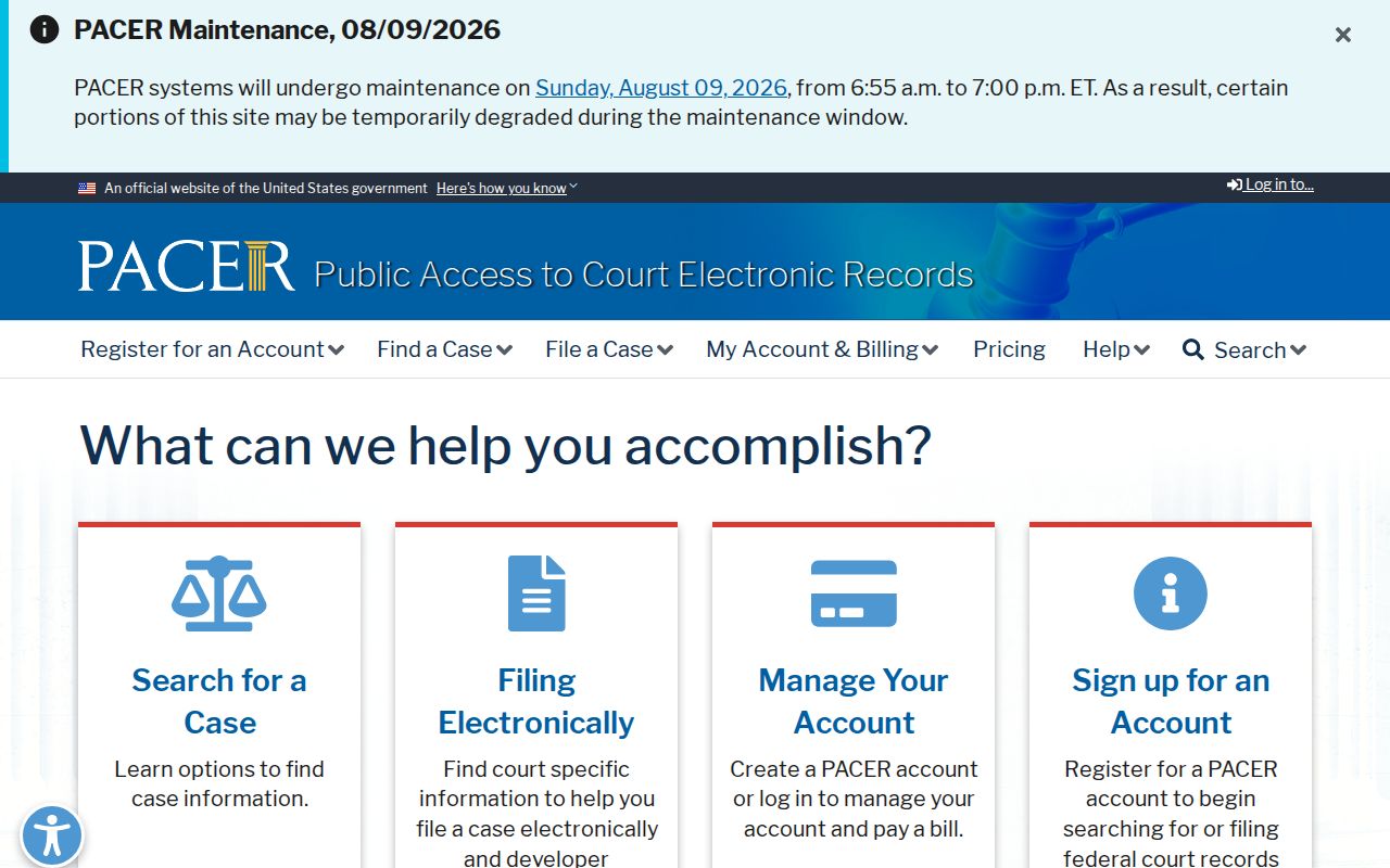 PACER federal criminal court case portal for Jim Wells County