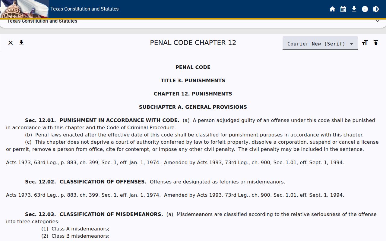 Jim Wells County criminal record Texas punishment classifications