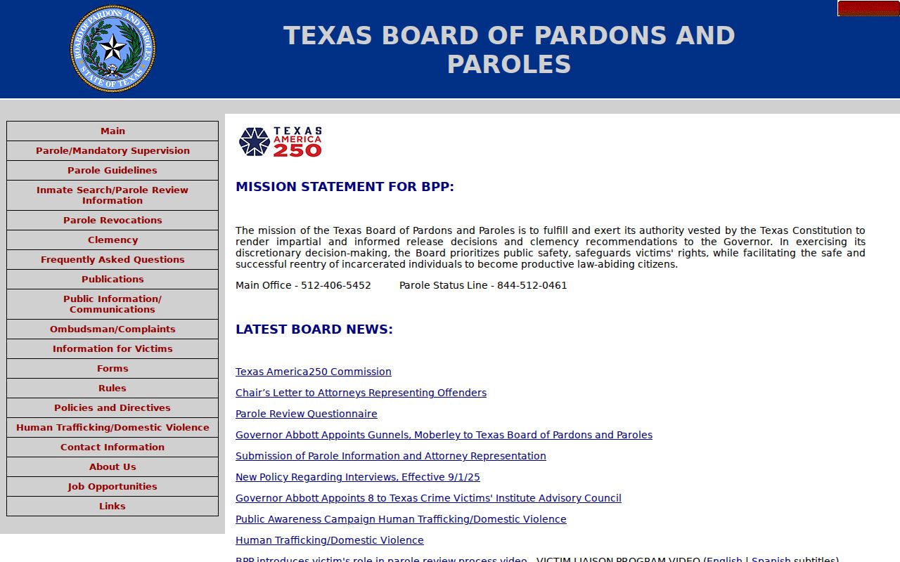 Texas parole authority distinguished from Jim Wells County sex offender registry contacts